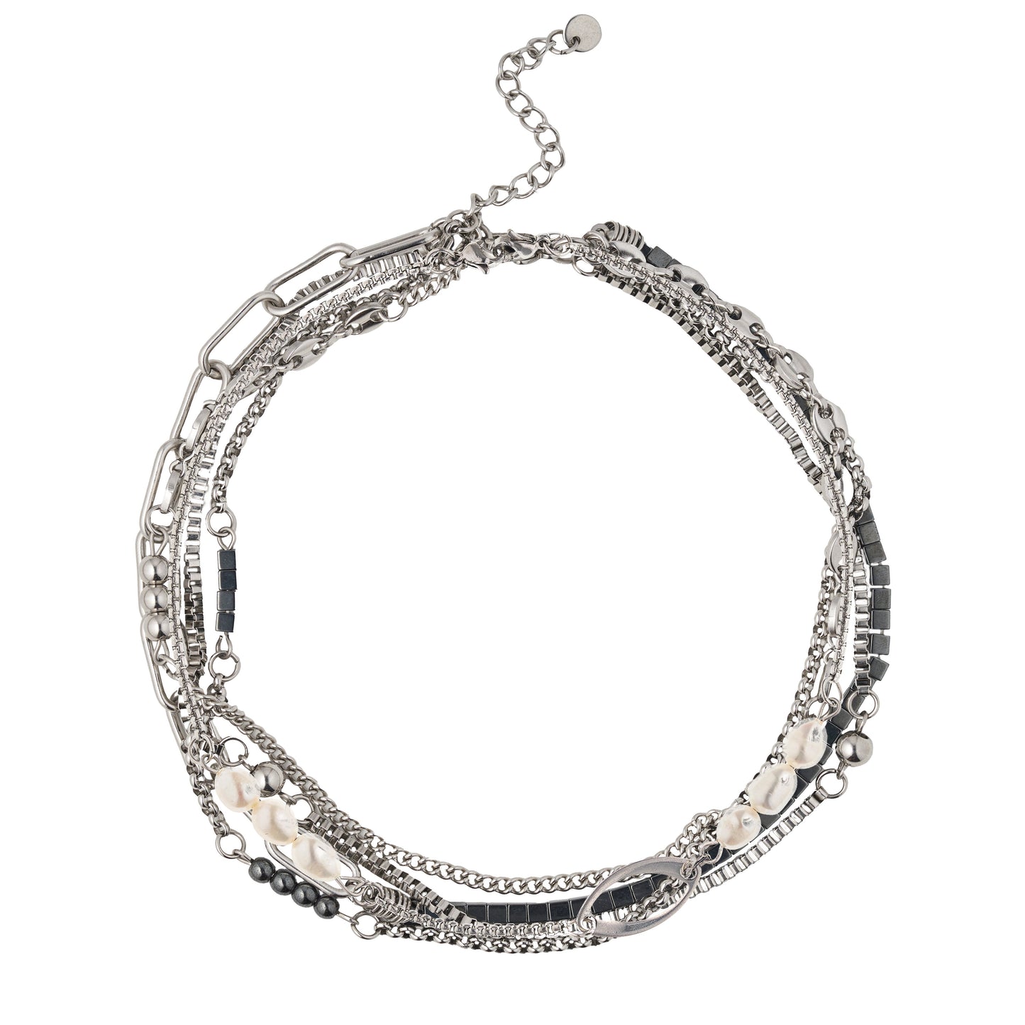 Collar " Camaleón + Perlas"