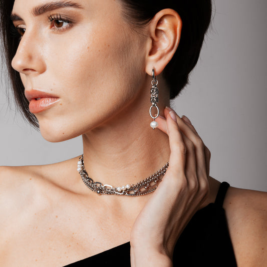 Camaleón Pearl collar gargantilla