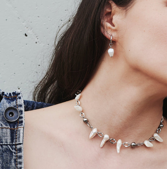 "Pearl Teeth" Earrings