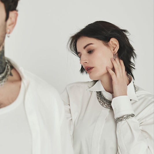 Short "Infinity N3" earrings