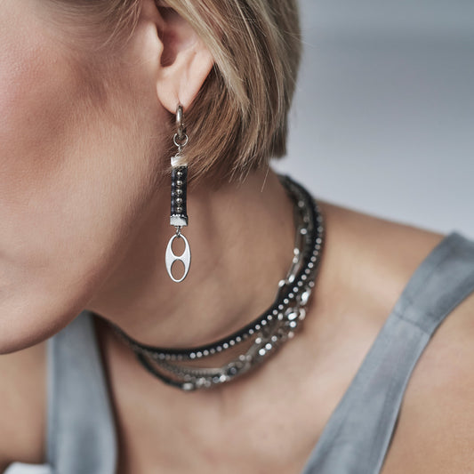 "Infinity N2" earrings