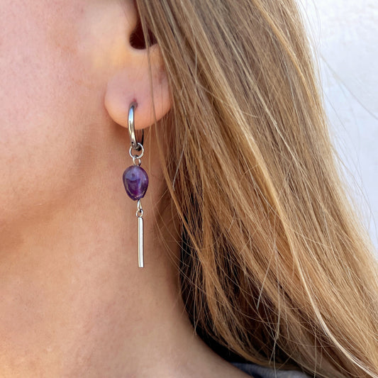 Pendientes "Amatista"