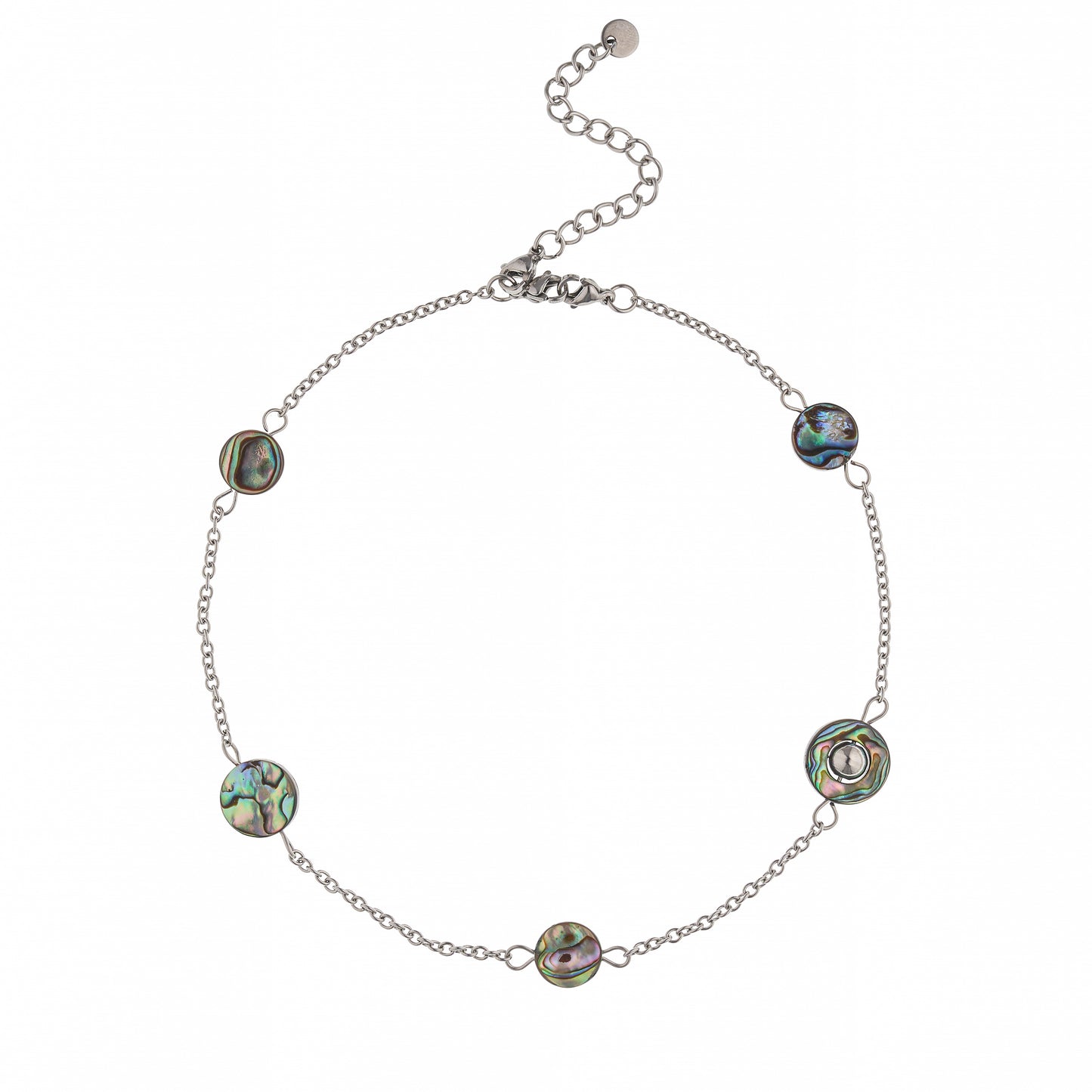 Collar "Camaleón + Abalón redondo"