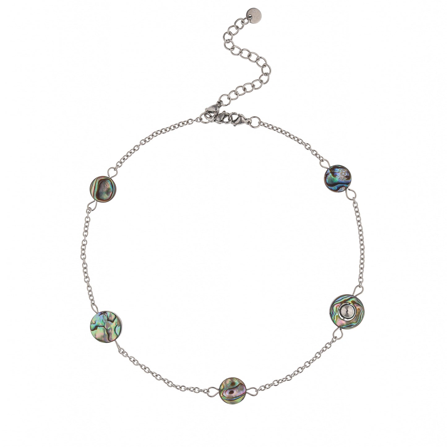 Collar "Camaleón + Abalón redondo"