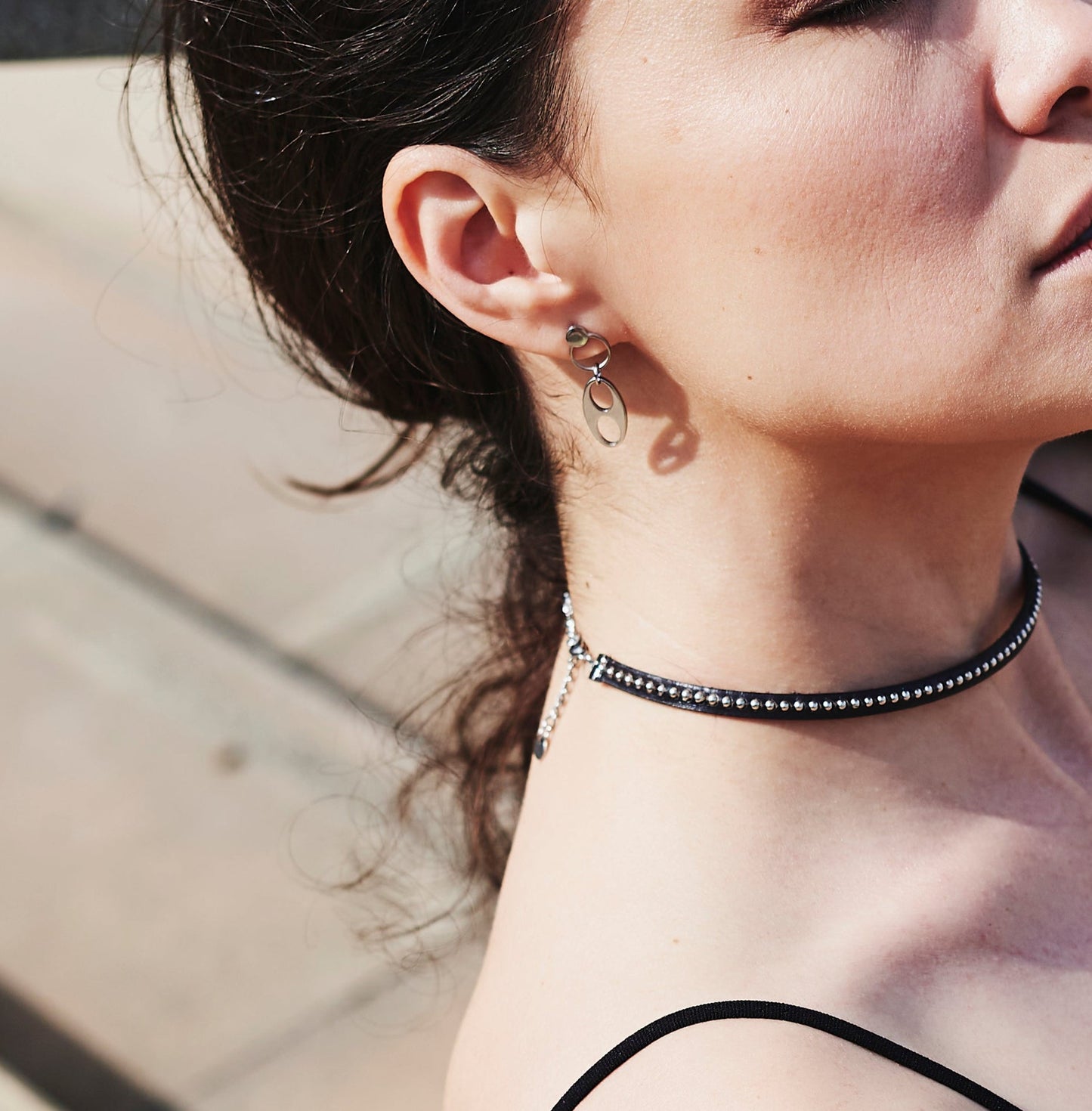 Pendientes "Infinito N7" cortos