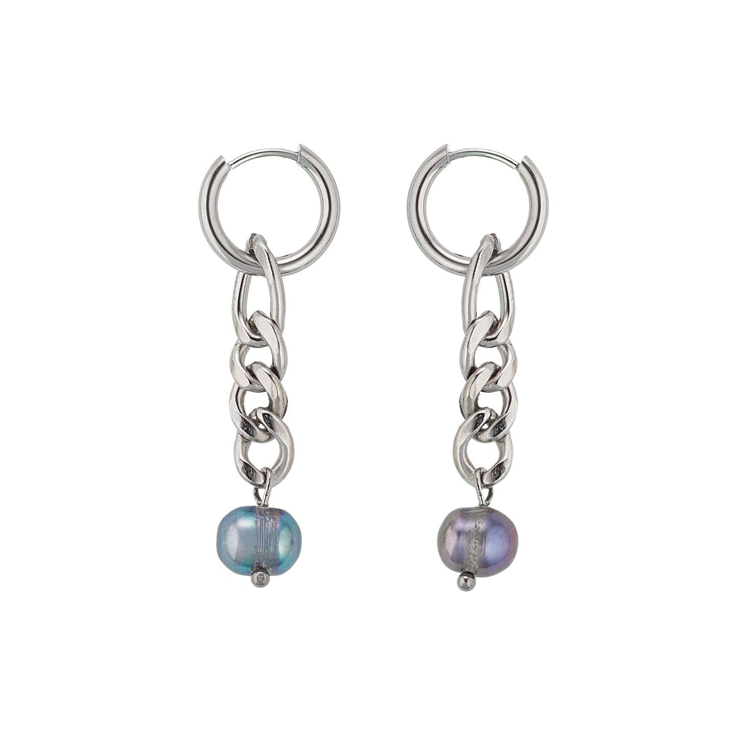 Pendientes de perlas negras