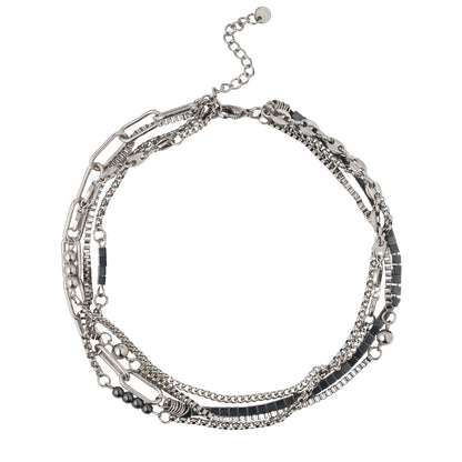 Gargantilla/ Accesorio extra para collar "Camaleón" "Corazones + Perlas"