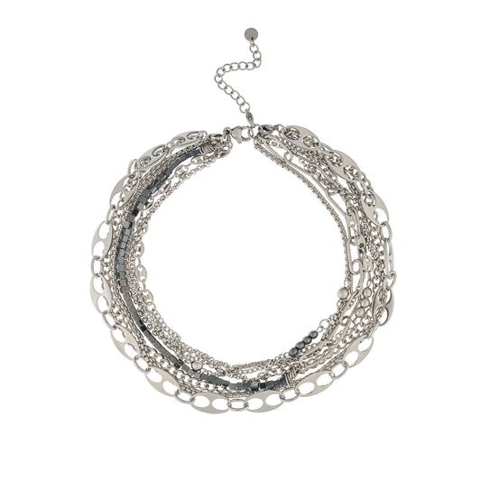 Necklace / bracelet "Barbed wire style pearls"