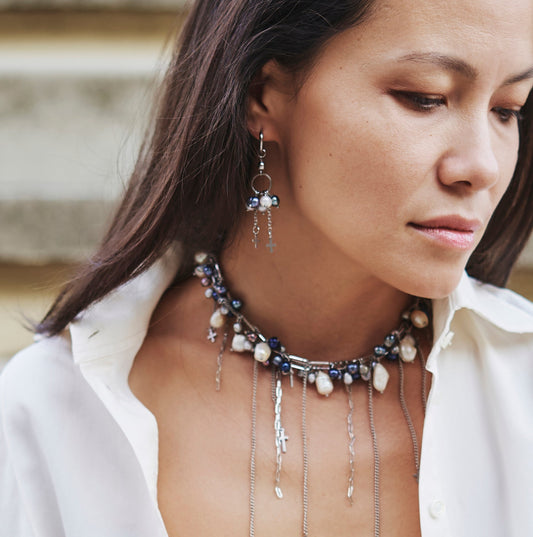 Pendientes "Cascada de perlas"