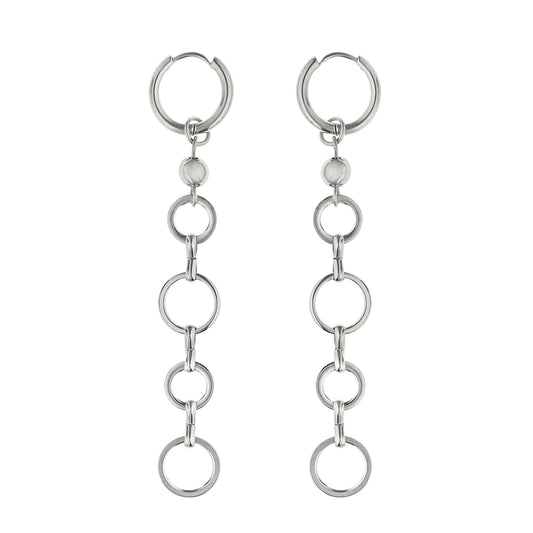 Pendientes "Infinito N7" largos