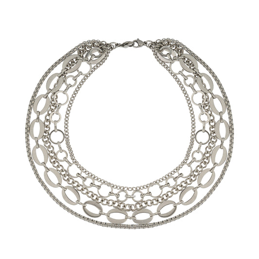 Necklace / bracelet "Barbed wire style pearls"