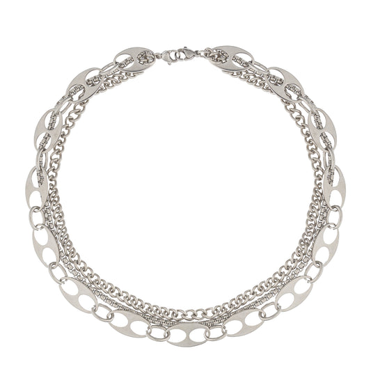 Necklace / bracelet "Barbed wire style pearls"