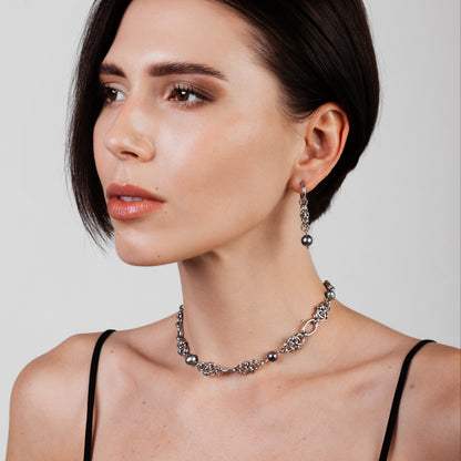 Pendientes CHIMERA Vein Black