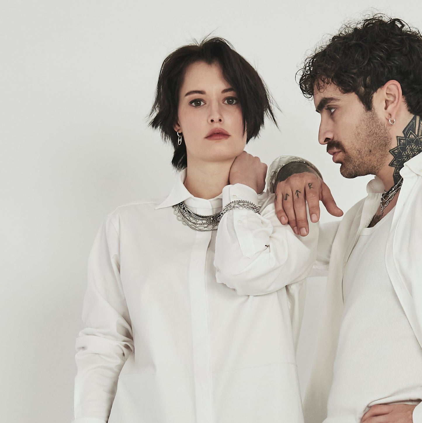 Short "Infinity N3" earrings