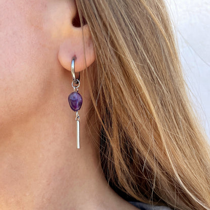 Pendientes "Amatista"