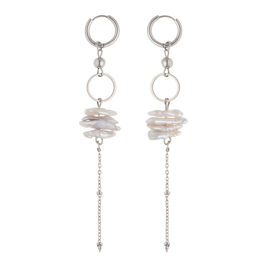 Pendientes "Alambre de perlas"