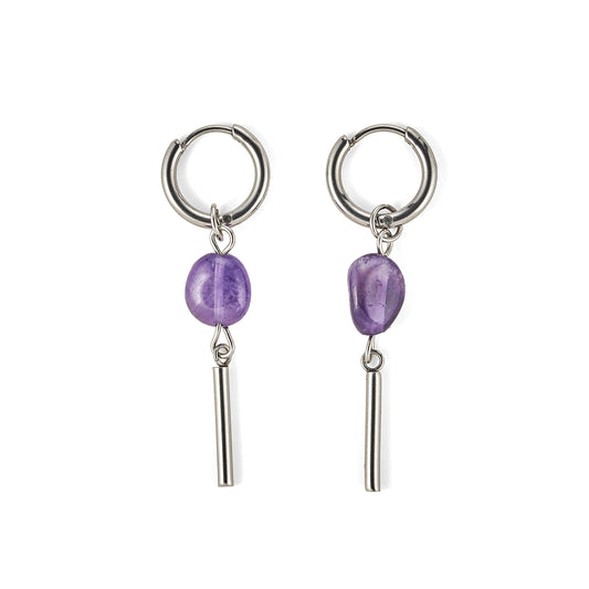 Pendientes "Amatista"