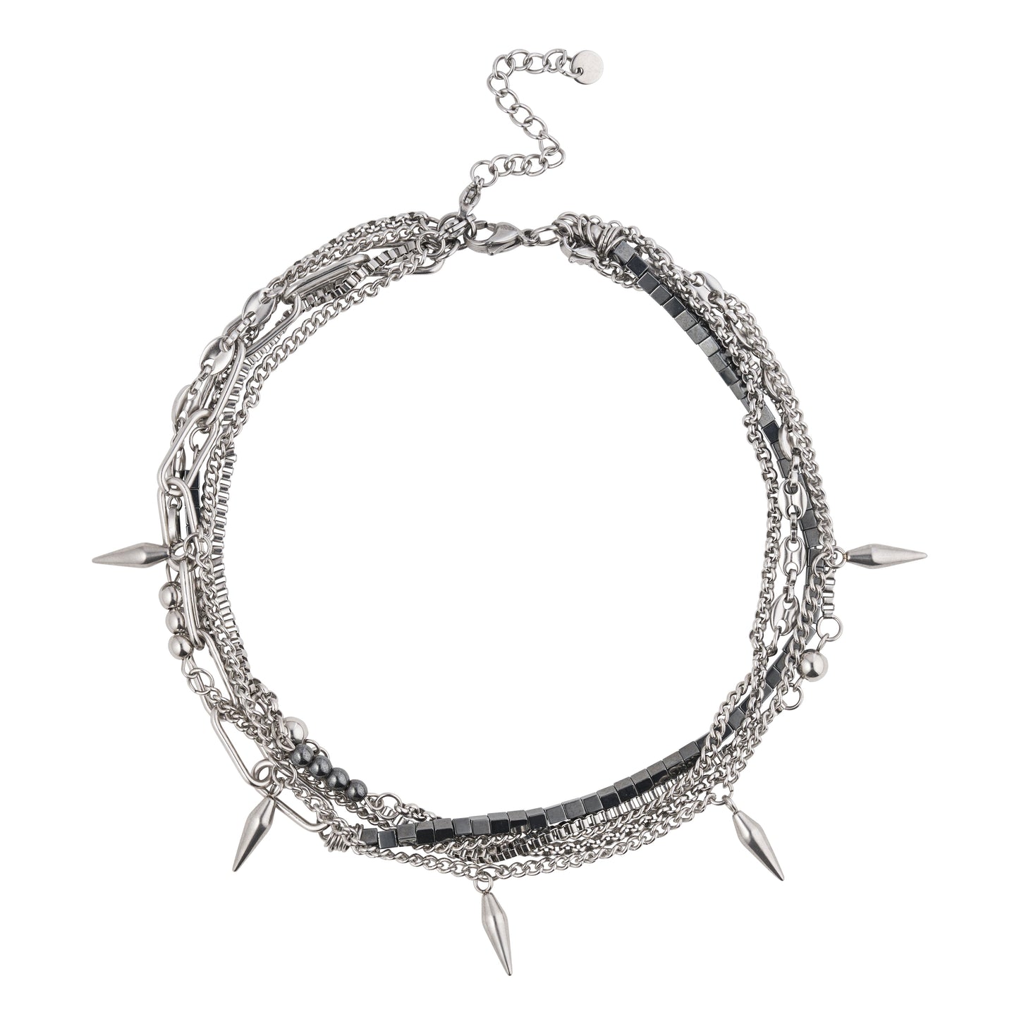 Necklace / bracelet "Barbed wire style pearls"