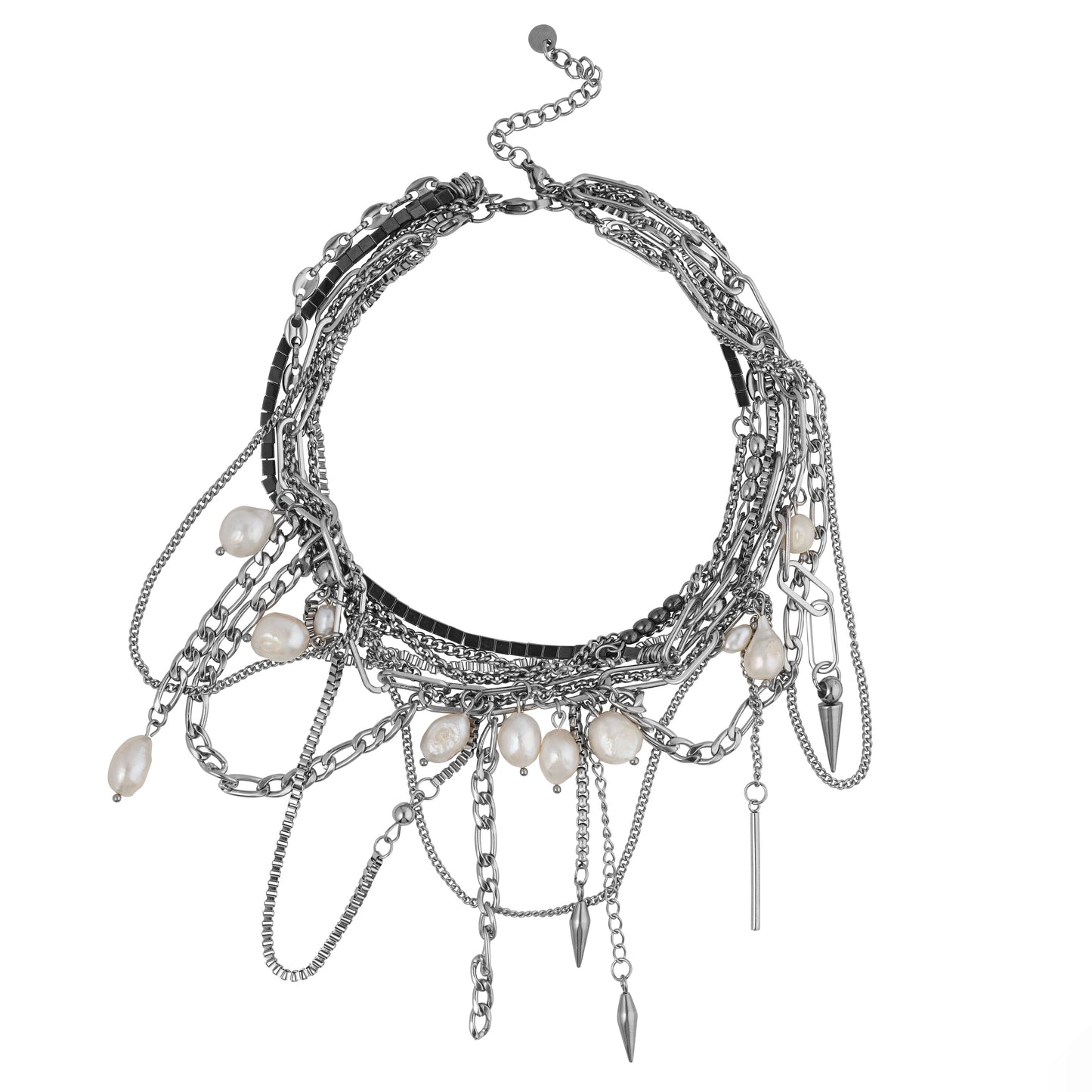 "Chameleon + Punk Luxury White" Necklace