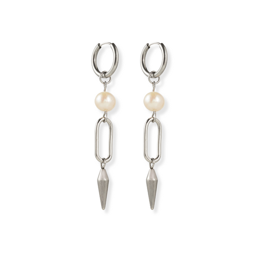 Pendientes "Punta y Perla"