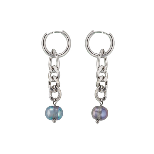 Pendientes de perlas negras